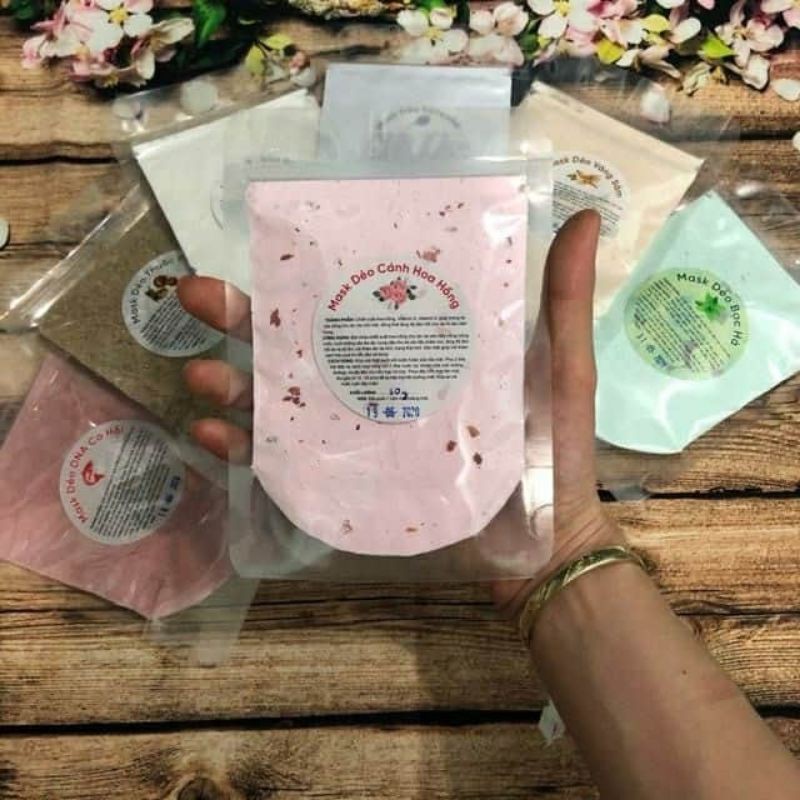 [HCM](0.5KG~1KG)Mask Dẻo Collagen Cánh Hoa Hồng -Dưỡng da & Chống lão hóa