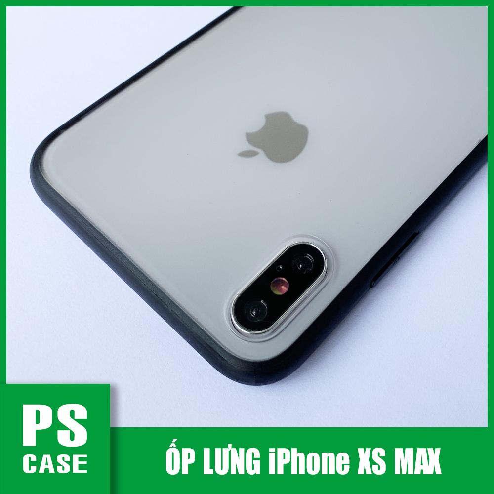 Ốp lưng iPhone XS MAX viền dẻo đen cao cấp - PS Case phân phối