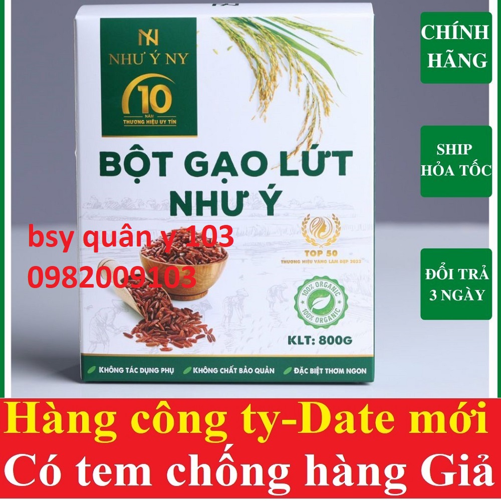 Bột gạo lứt như ý Ny 800g giảm cân lợi sữa nhanh chóng an toàn Bột gạo lứt như ý hộp 800gr