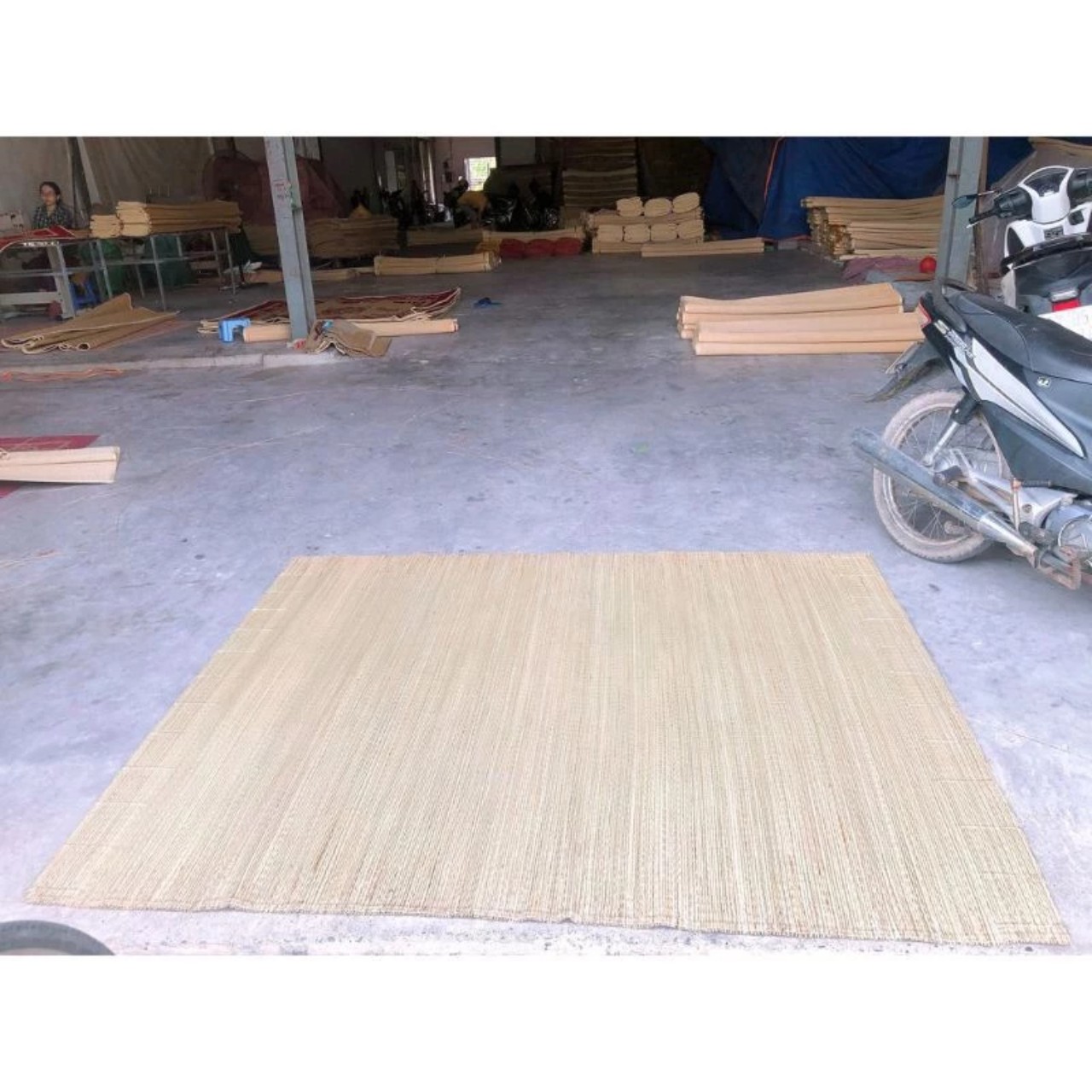 Chiếu cói trắng 1m6x2m