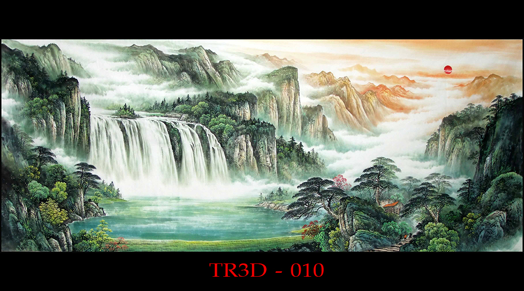 Tranh 3D Bể Cá TR3D 010 Đầy Đủ Kích Thước
