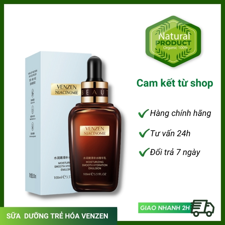 [Chất lượng ⭐⭐⭐⭐⭐] Sữa dưỡng trẻ hóa da Venzen Moisturizing Smooth Hydration Emulsion