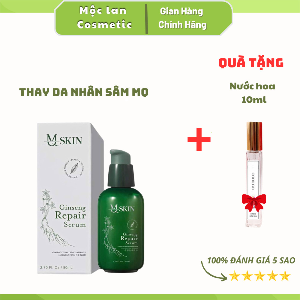 SERUM THAY DA NHÂN SÂM MQ SKIN. + tặng nước hoa