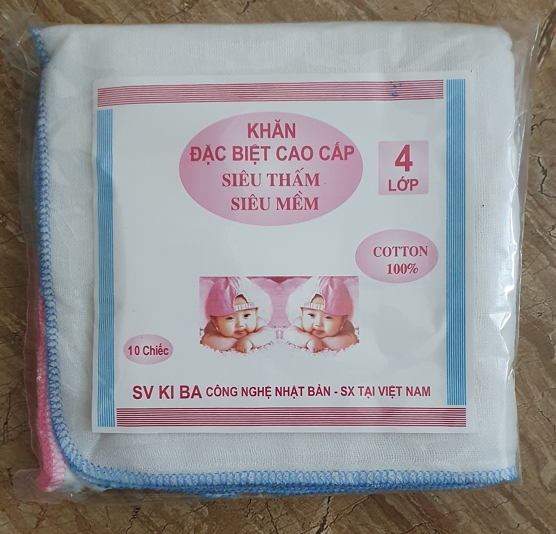 Khăn sữa KIBA (Combo 10 chiếc) KB