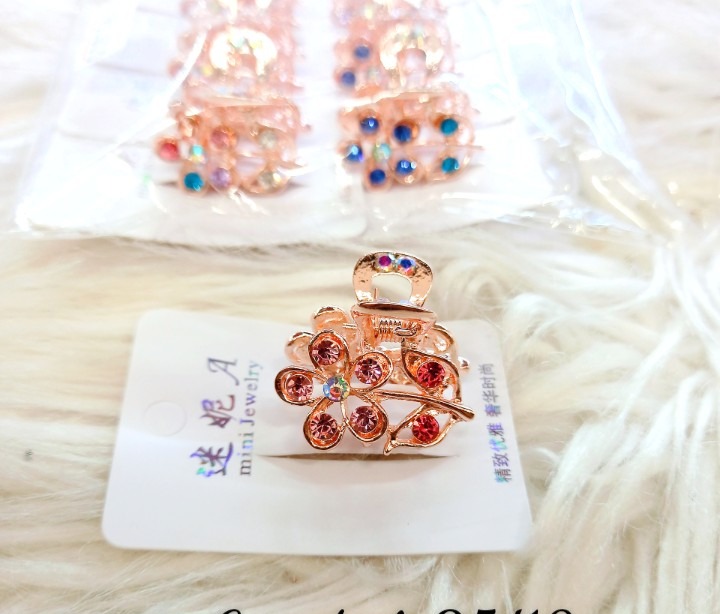 Kẹp gấp đỉnh đính đá sang trọng-chọn màu