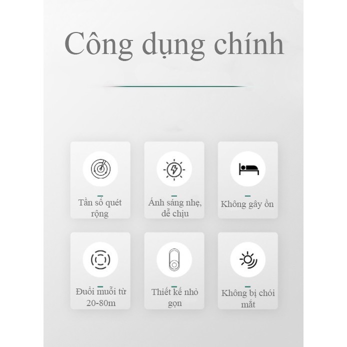 Máy đuổi côn trùng ruồi muỗi đa năng thông minh