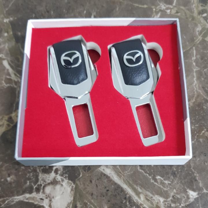 Bộ 2 chiếc chốt khóa dây đai an toàn, chống kêu ô tô, xe hơi Maz.da 4S-MA