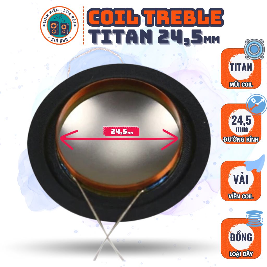 Coil Treble 24,5 & 25,5 - Coil Titan Loa Chép BMW