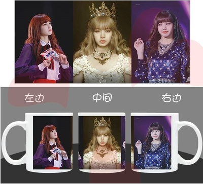 Cốc sứ cao cấp Lisa Blackpink đẹp lung linh - Cốc sứ in hình thần tượng Blackpink
