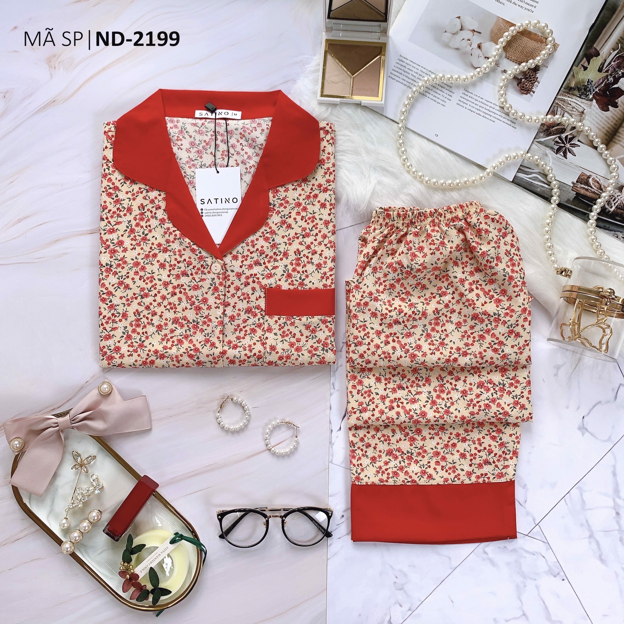 [COMBO 3 BỘ 499K] Pijama TNQD - Kaila Nude