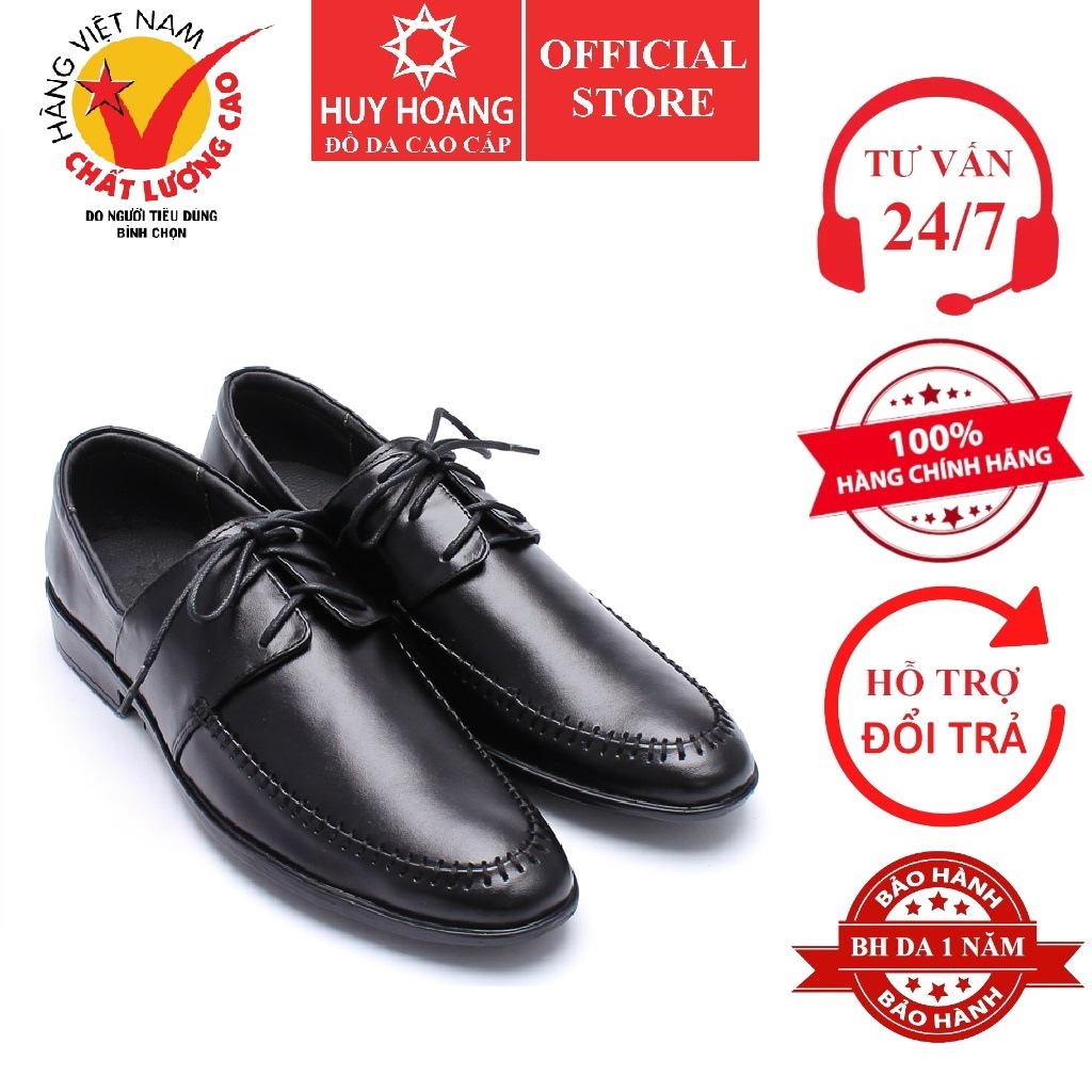 Giày tây nam da bò màu nâu hk7109