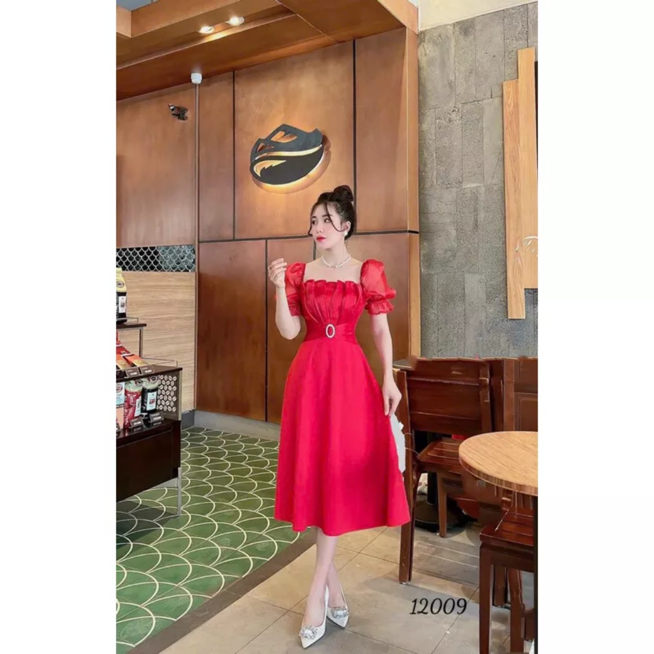 Đầm dự tiệc, váy đầm váy xếp  ly ngực đủ size