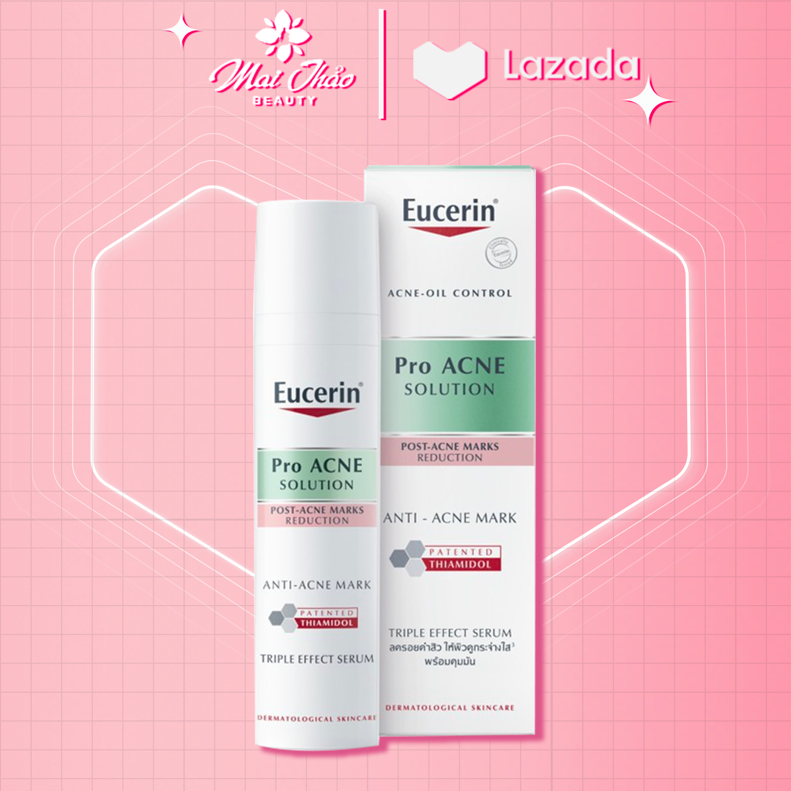Tinh chất giúp giảm thâm mụn dưỡng sáng da Eucerin Acne-Oil Control Pro Acne Solution Anti-Acne Mark 40ml