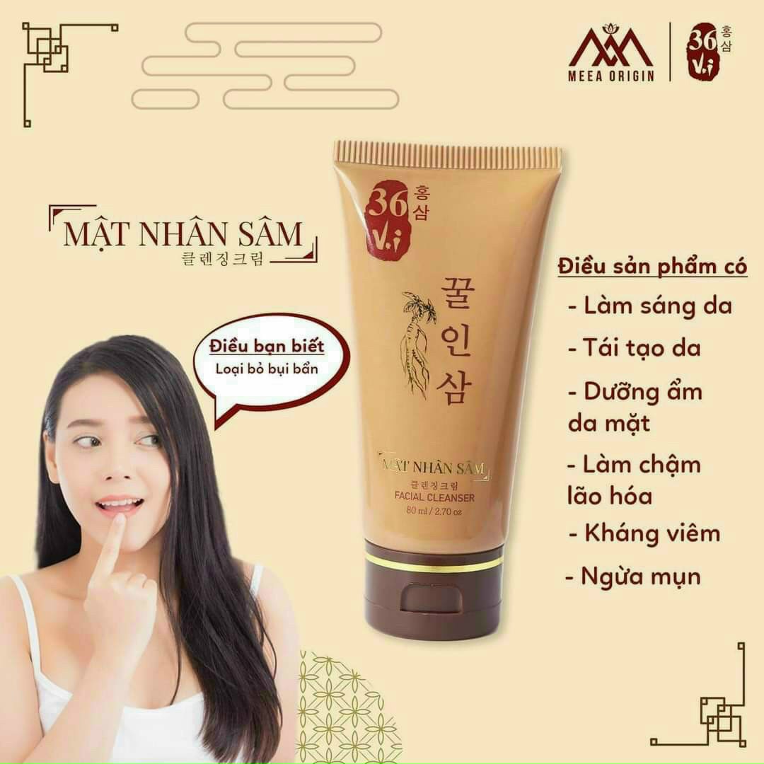 [ FREESHIP MAX ]Sữa Rửa Mặt Cao Sâm Mụn Đỏ 36 vị chính hãng