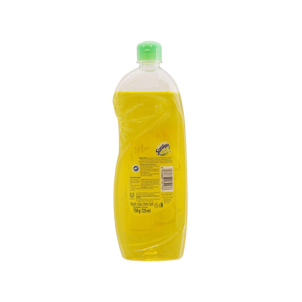 Chai Nước Rửa Chén Bát Sunlight Chanh100/750g