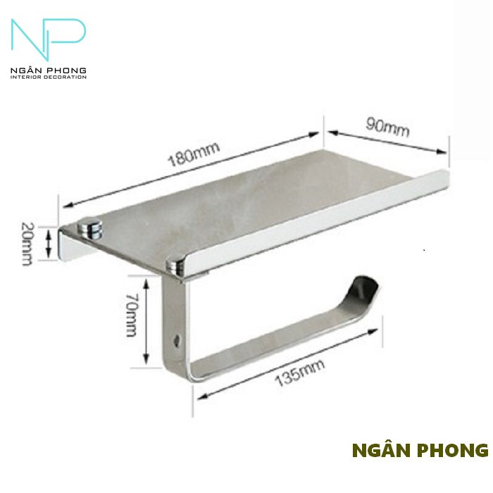[HCM]HỘP GIẤY VỆ SINH INOX 304