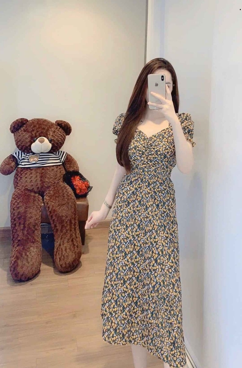 [HCM]ĐẦM MAXY HOA NHÍ HOT TREND