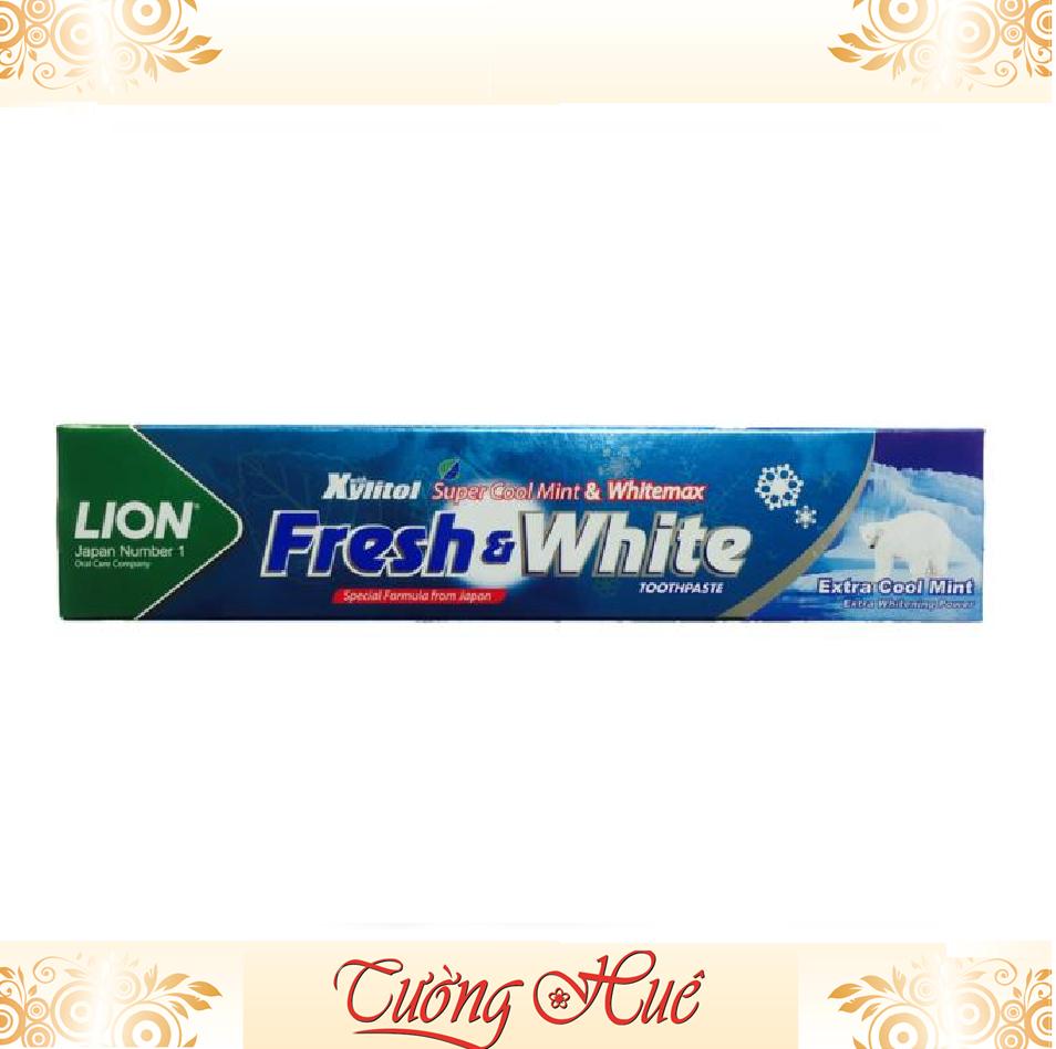 Kem Đánh Răng Lion Fresh&White Extra Cool Mint - 75g - Xanh dương