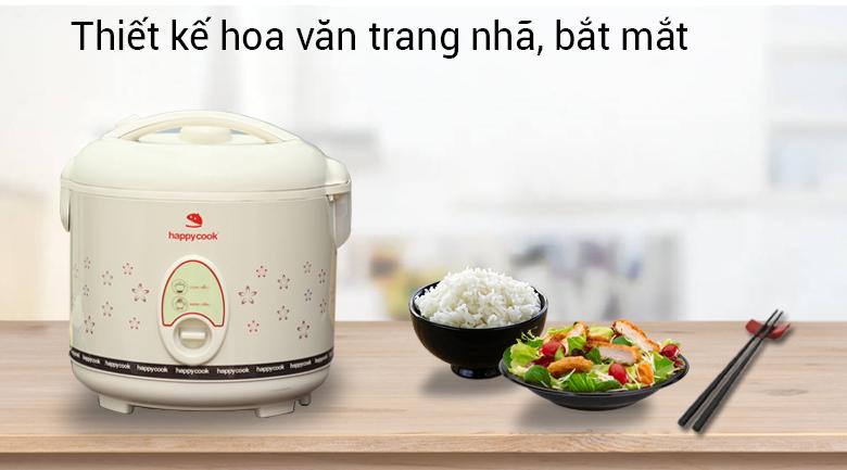 Nồi cơm điện HappyCook HC-180 1.8 lít (Trắng)