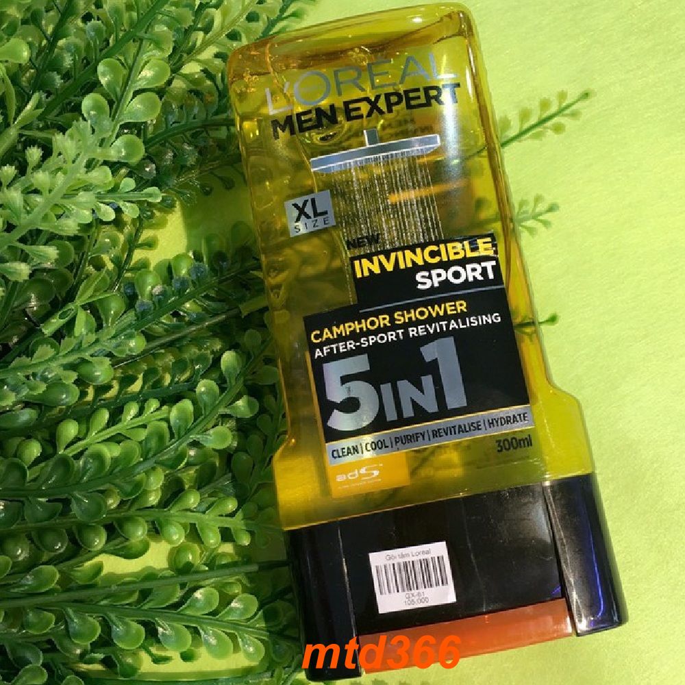 Gel Tắm Nam Loreal 300ml Hydra Energetic Men Expert