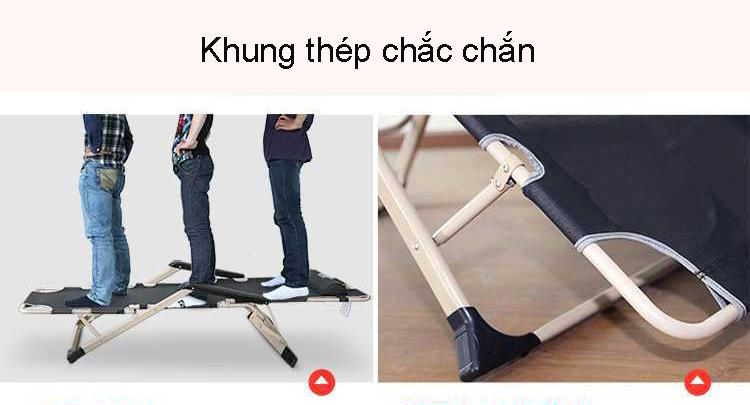 ghế xếp thư giãn + Đệm 3D cao cấp