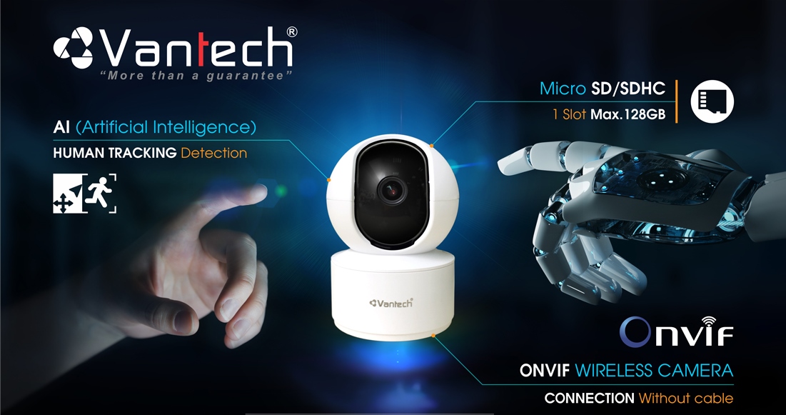 Camera IP Wifi Vantech AI-V2010D 8.0 Megapixel