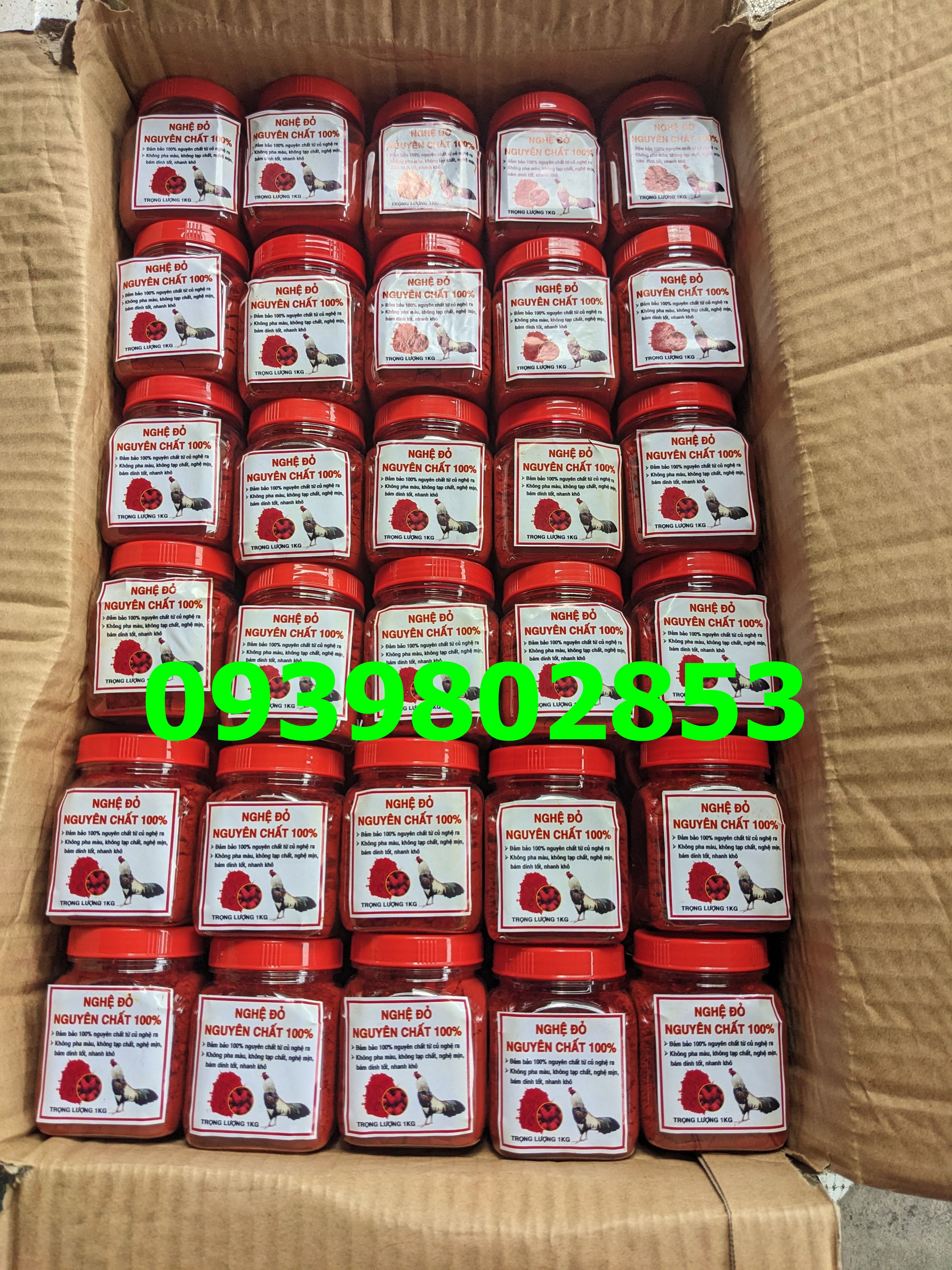 Nghệ đỏ cho gà đá nguyên chất keo 100g