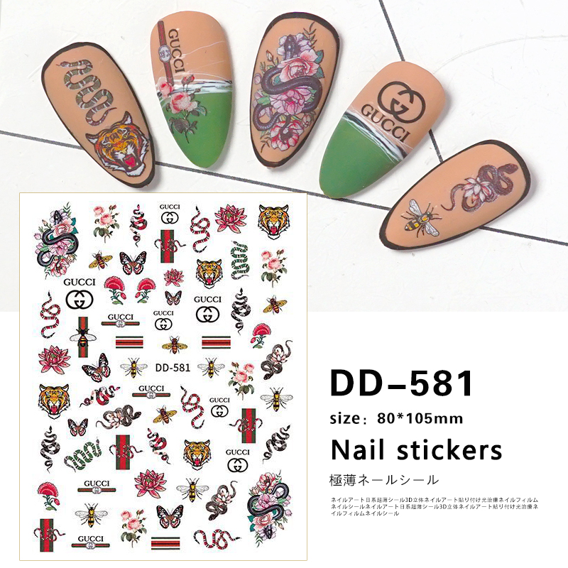 3D stickers nail art YCB113
