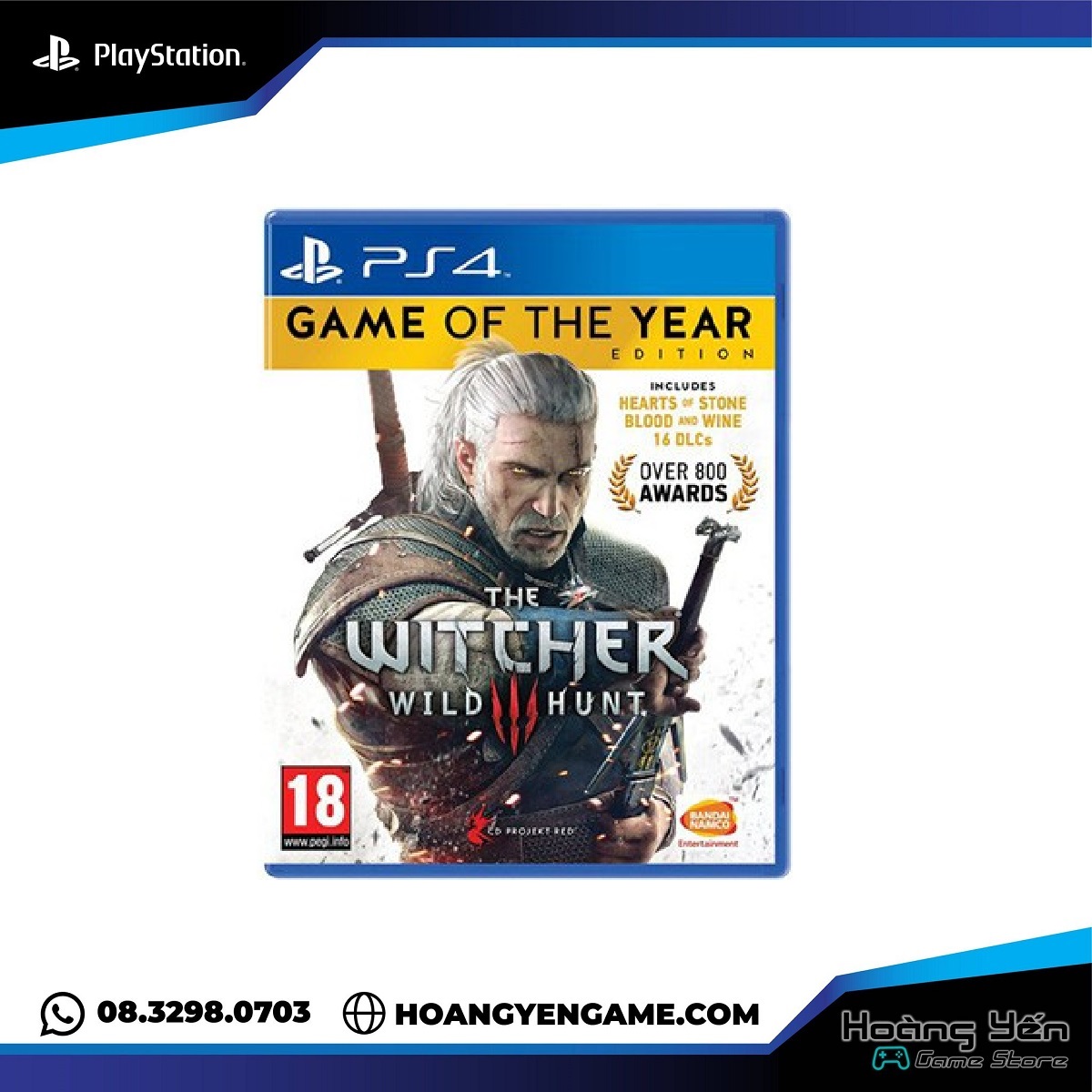 [HCM]Đĩa game The Witcher 3 Game Of The Year PS4
