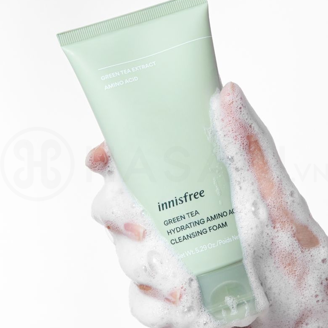 Sữa rửa mặt trà xanh Innisfree Green Tea  Amino Hydrating Acid Cleansing Foam