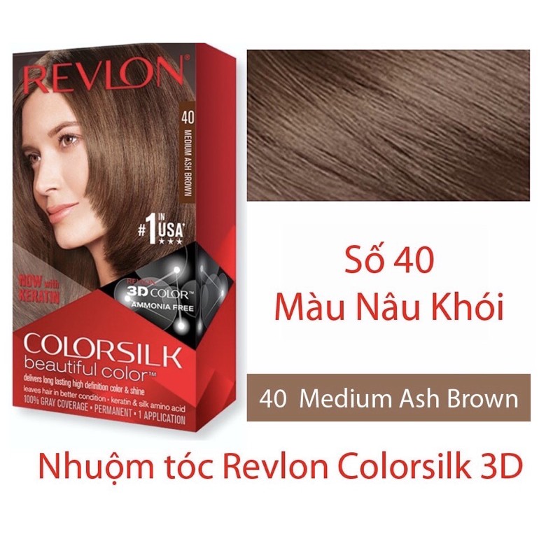 Kem nhuộm tóc thảo dược Revlon ColorSilk
