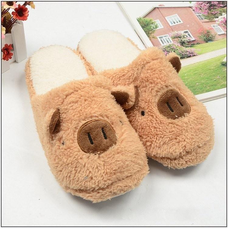 Dép lông mang trong nhà hình heo , dép heo , dép đi trong nhà mặt ỉn siêu cute , dép hình mặt lợn , dép con heo , dép bông heo , dép bông hình thú