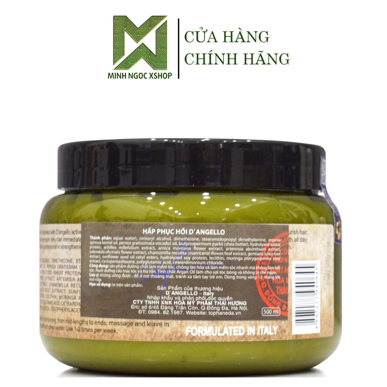 Dầu gội xả, kem ủ tóc, tinh dầu Dangello Keratin 60ML/800ML