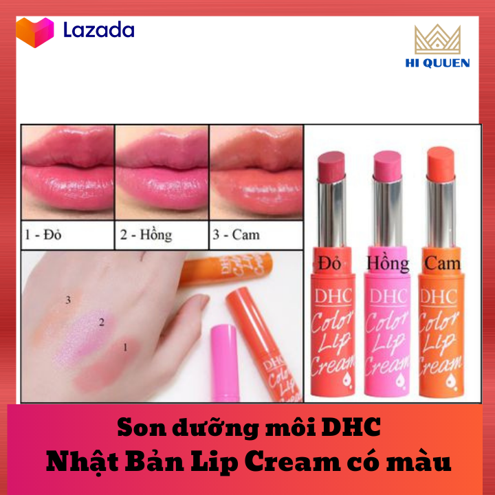 Son DHC dưỡng môi HỒNG Nhật Bản ( 4 MÀU ) Hi Queen