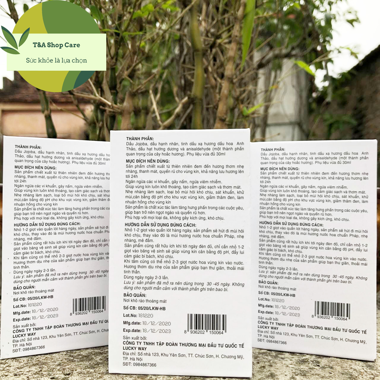 Nước hoa vùng kín Lucky Eva chai 30ml