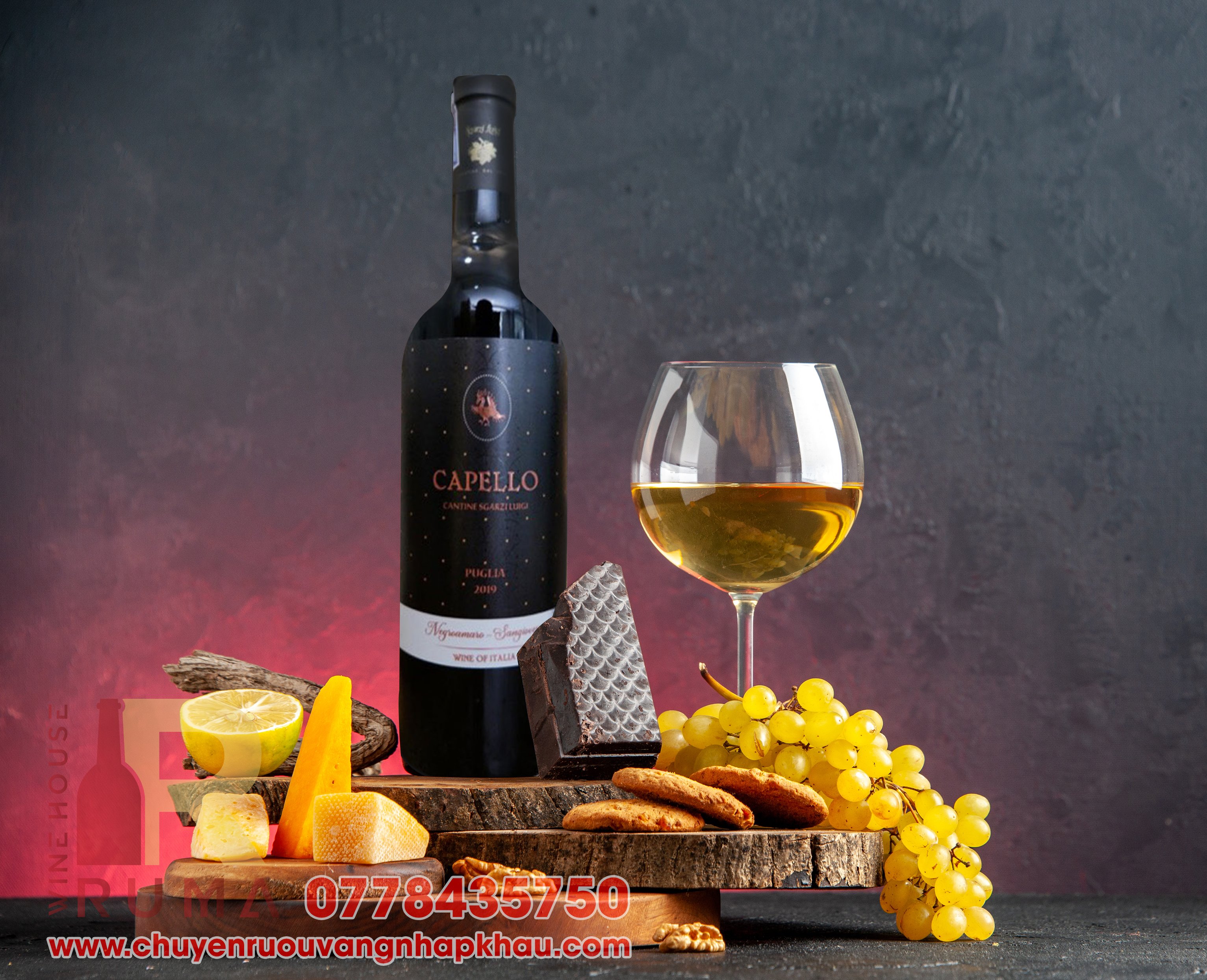 Vang Ý Capello Rosso nhập khẩu chính hãng