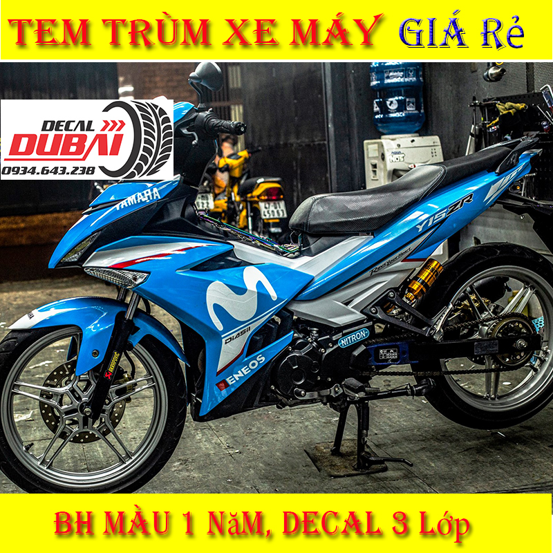 Tem Trùm Exciter Movistar Xanh