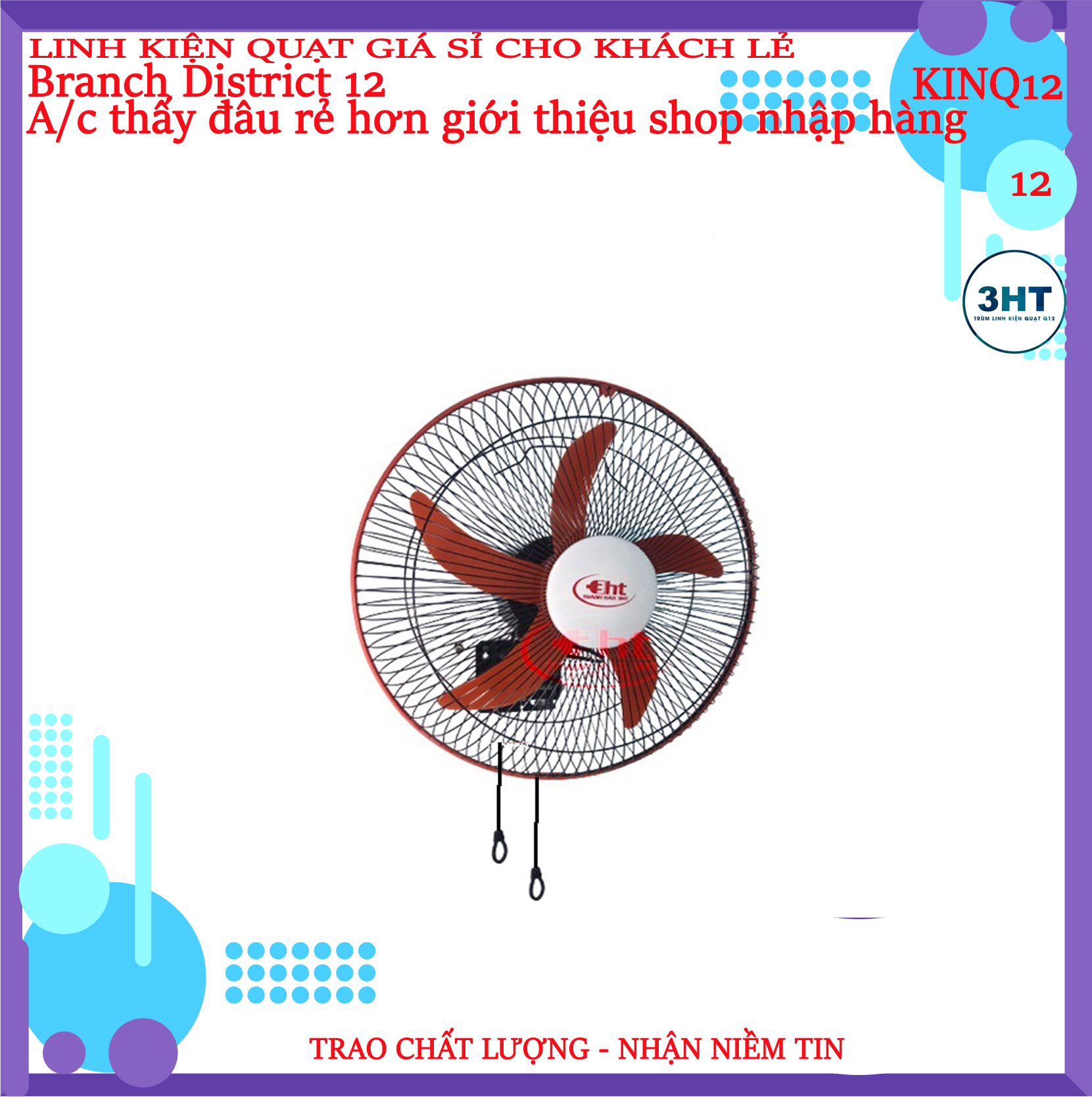 QUẠT TREO CÔNG NGHIỆP THÂN SẮT 1 DÂY