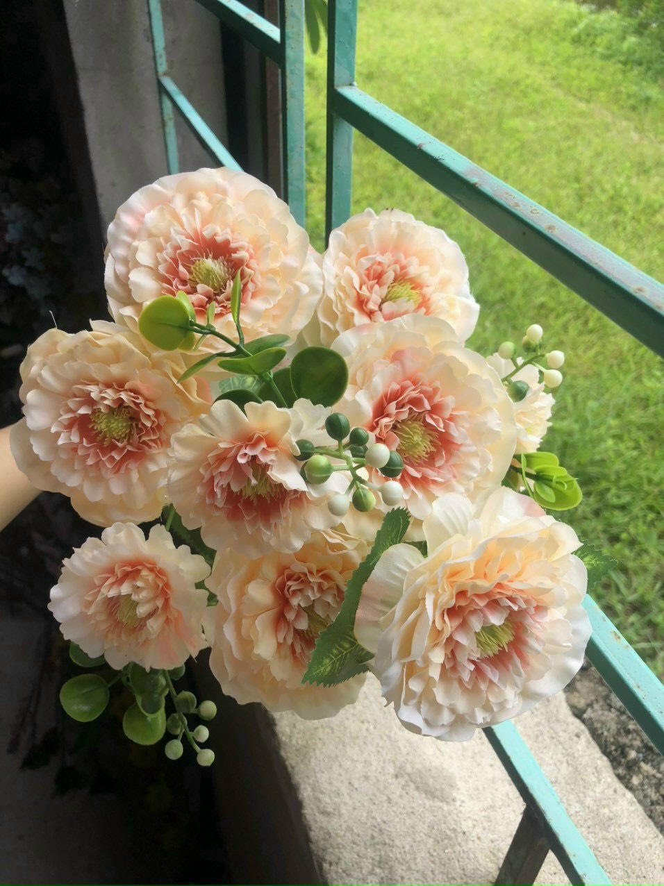 Hoa Giả Cao Cấp - HOA CÚC VẠN THỌ trang trí