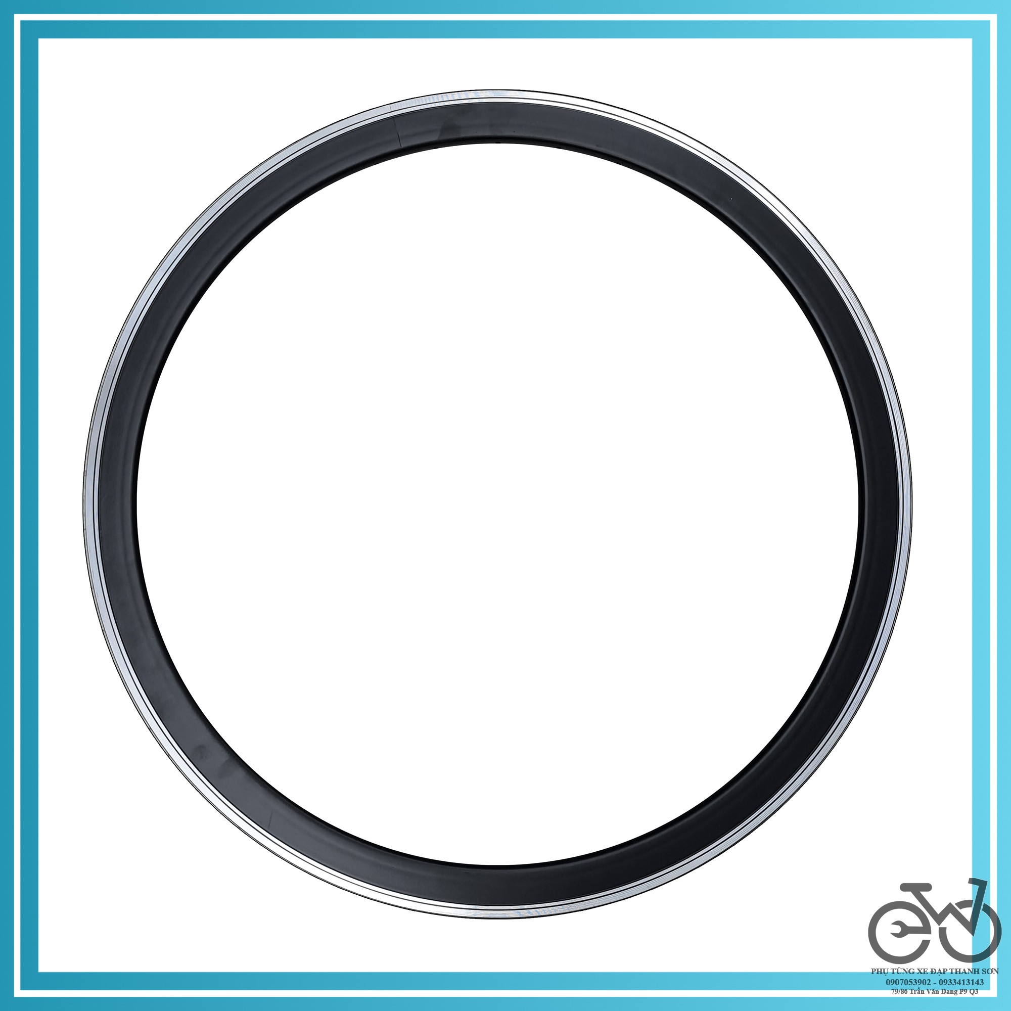Vành xe đạp fixed gear 700C cao 3cm