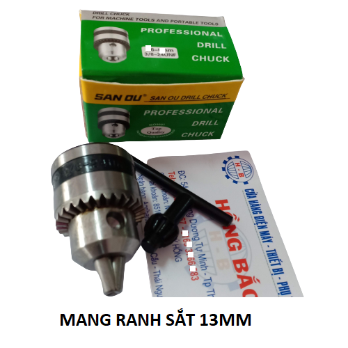 Đầu Mang Ranh Kẹp Mũi Khoan 1.5-13mm - Lỗ ren -hộp