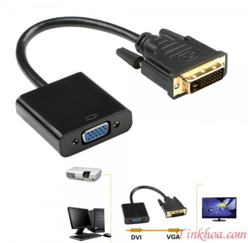 [HCM]Cáp Chuyển DVI (24+1) Sang VGA