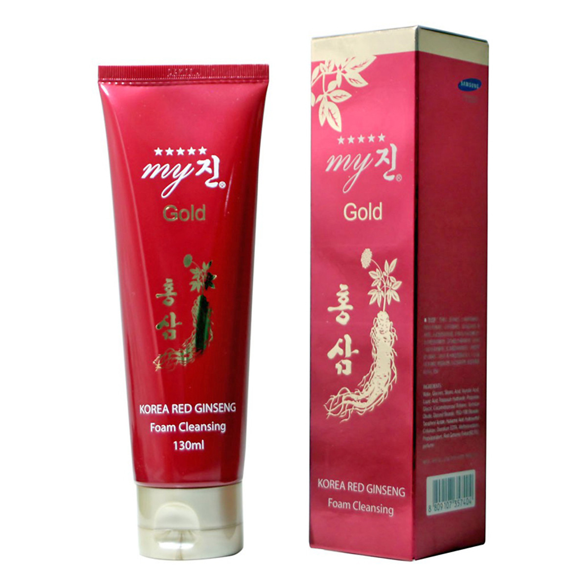 Sữa rửa mặt sâm đỏ Samsung My Gold 130ml [Chính Hãng]