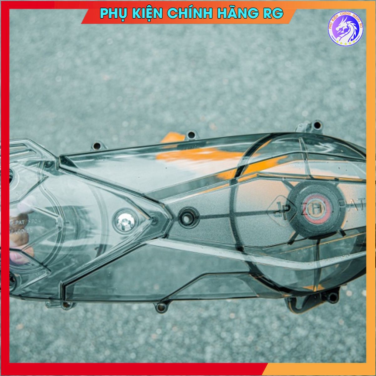 Ốp lốc nồi Ziphat đen khói cho xe vario , click , ab 125 , ab 150màu trong suốt