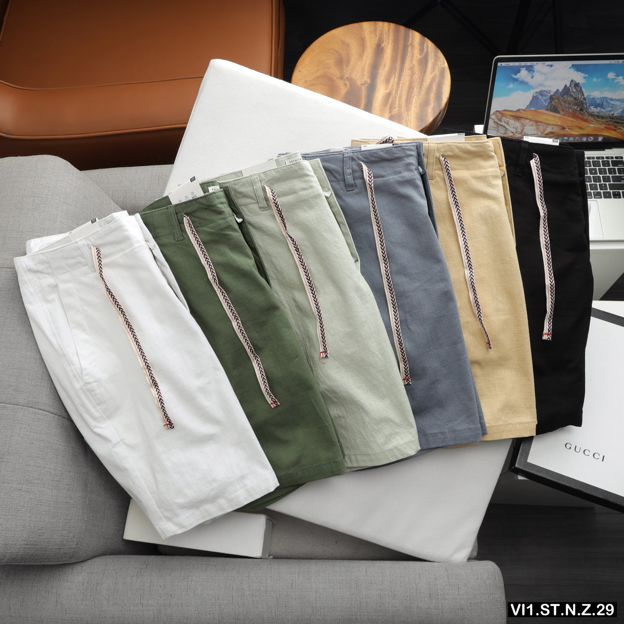 Quần short linen nam DICYDE ST.N.Z.29 cao cấp