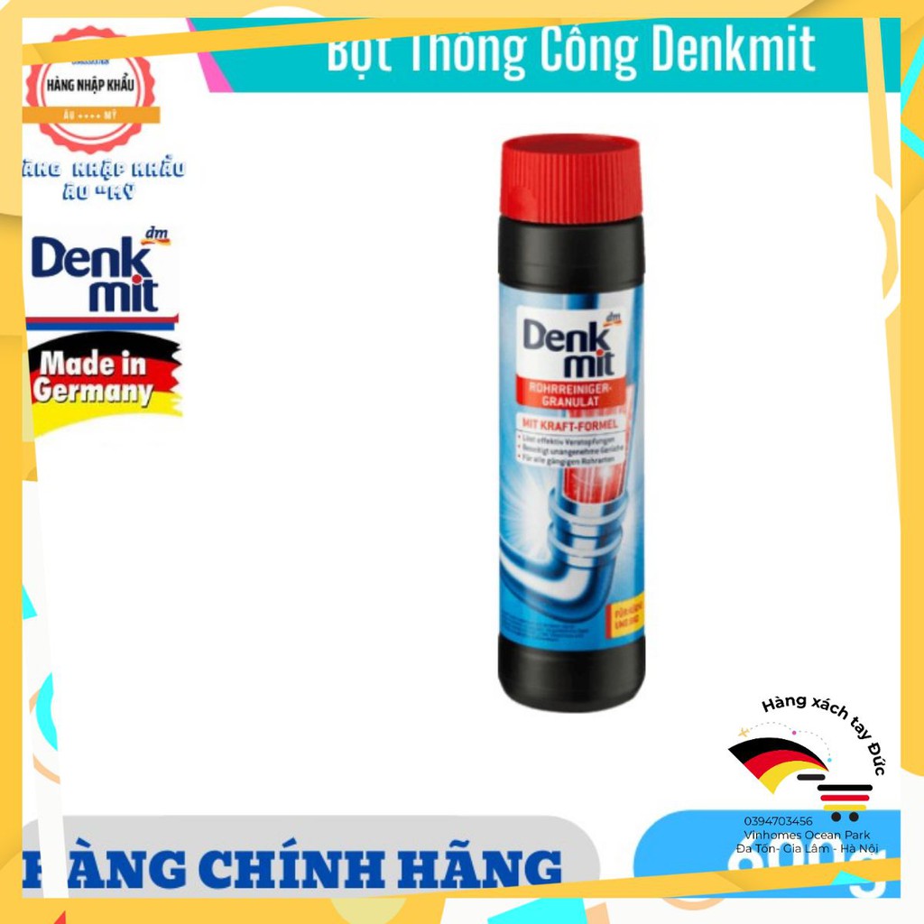 [HÀNG ĐỨC CHÍNH HÃNG] Bột Thông Cống Denkmit 600g