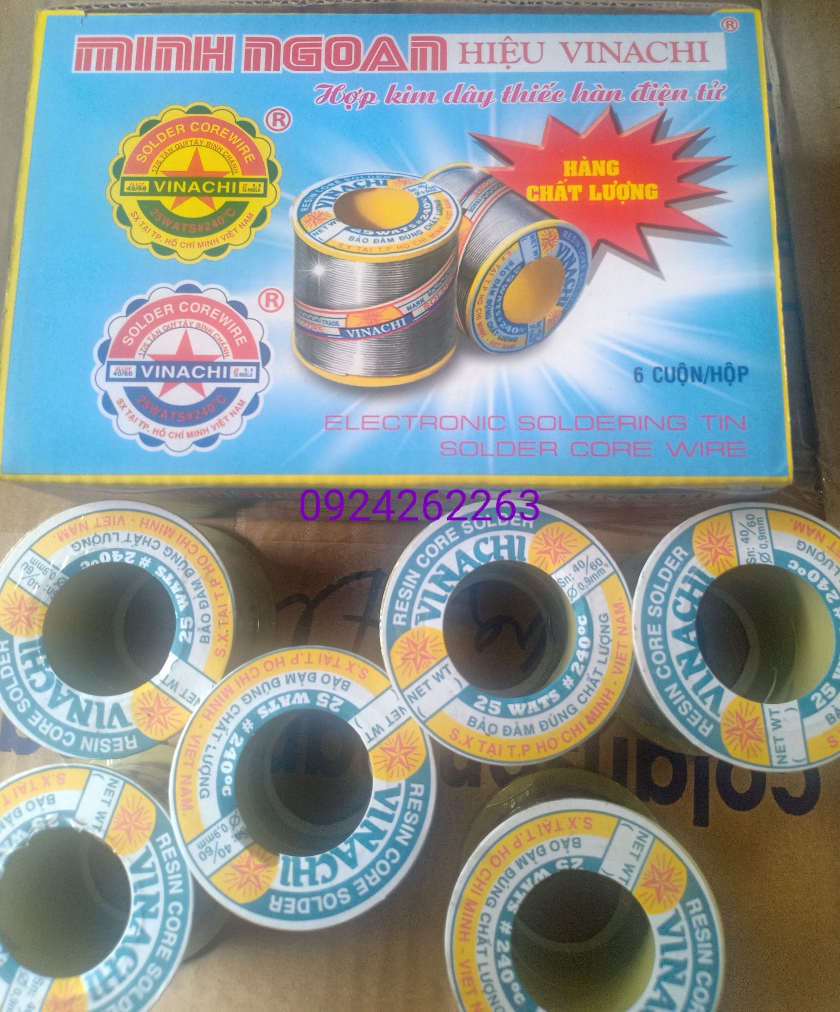 Cuộn lớn Chì hàn-Thiếc hàn Vinachi loại 110g