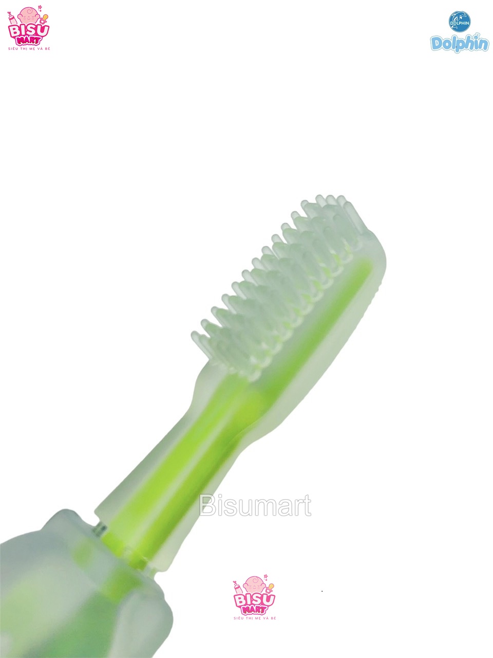 Bàn chải tập đánh răng silicone Dolphin cho bé