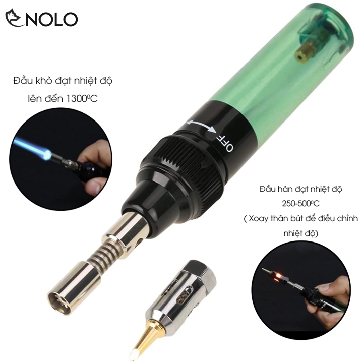 Bộ Dụng Cụ Bút Khò Mỏ Hàn Thiết 2in1 Model MT100 Dùng Gas Có Thể Điều Chỉnh Van Lớn Nhỏ Dễ Nạp Nhiên Liệu