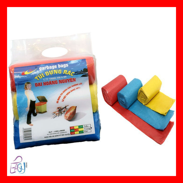 Siêu Hot! Combo 3 cuộn túi đựng rác size tiểu 45x55cm (1KG)